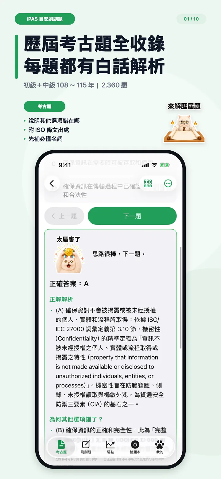 歷屆考古題全收錄，每題都有白話解析